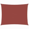 Voile de parasol tissu oxford rectangulaire 4x5 m terre cuite 