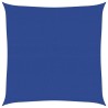 Voile d'ombrage 160 g/m² carré bleu 6x6 m PEHD 