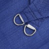 Voile d'ombrage 160 g/m² carré bleu 6x6 m PEHD 