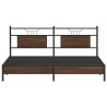 Cadre de lit sans matelas chêne marron 183x213 cm 