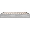Cadre de lit sans matelas sonoma gris 135x190 cm 