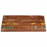 Dessus de table 60x60x3,8 cm carré bois massif de récupération 