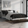 Cadre de lit sans matelas gris béton 120x190 cm 