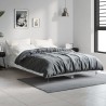 Cadre de lit sans matelas gris béton 120x190 cm 