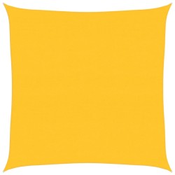 Voile d'ombrage 160 g/m² carré jaune 6x6 m PEHD 