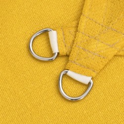 Voile d'ombrage 160 g/m² carré jaune 6x6 m PEHD 