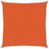Voile d'ombrage 160 g/m² carré orange 6x6 m PEHD 