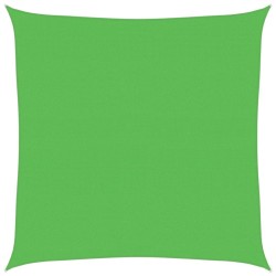 Voile d'ombrage 160 g/m² Vert clair 6x6 m PEHD 