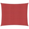 Voile d'ombrage 160 g/m² Rouge 6x6 m PEHD 