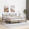 Cadre de lit sans matelas chêne marron 183x213 cm 