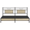 Cadre de lit sans matelas chêne marron 183x213 cm 