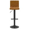 Tabourets de bar lot de 2 marron velours 