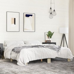 Cadre de lit sans matelas chêne sonoma 160x200 cm 