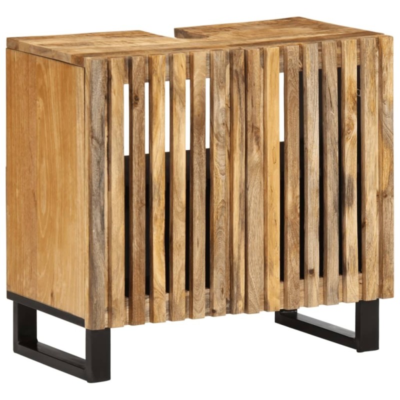 Armoire lavabo de salle de bain 62x34x58cm manguier massif brut Armoire lavabo de salle de bain 62x34x58cm manguier massif brut