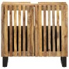 Armoire lavabo de salle de bain 62x34x58cm manguier massif brut 