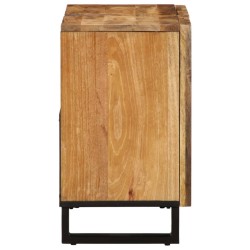 Armoire lavabo de salle de bain 62x34x58cm manguier massif brut 