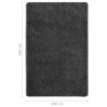 Tapis shaggy antidérapant Gris 200x290 cm 