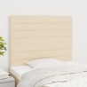 Têtes de lit 2 pcs Crème 80x5x78/88 cm Tissu 