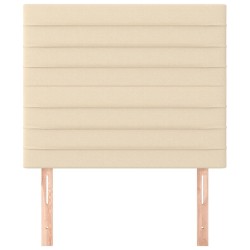 Têtes de lit 2 pcs Crème 80x5x78/88 cm Tissu 