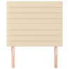 Têtes de lit 2 pcs Crème 80x5x78/88 cm Tissu 