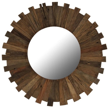Miroir mural Bois de récupération massif 70 cm  