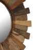 Miroir mural Bois de récupération massif 70 cm  