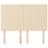 Têtes de lit 4 pcs Crème 72x5x78/88 cm Tissu 