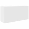 Armoire murale de bain blanc 80x25x40 cm bois d'ingénierie 