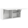 Armoire murale de bain blanc 80x25x40 cm bois d'ingénierie 