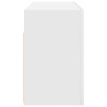 Armoire murale de bain blanc 80x25x40 cm bois d'ingénierie 