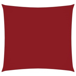 Voile de parasol tissu oxford carré 7x7 m rouge 