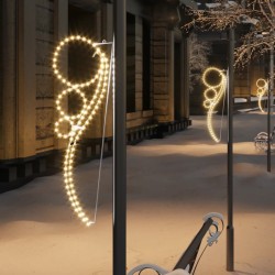 Guirlandes lumineuses en forme de boule 4 pcs Blanc chaud 