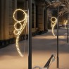 Guirlandes lumineuses en forme de boule 4 pcs Blanc chaud 