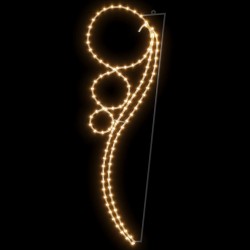 Guirlandes lumineuses en forme de boule 4 pcs Blanc chaud 