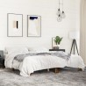 Cadre de lit sans matelas chêne fumé 160x200 cm 