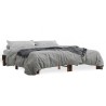 Cadre de lit sans matelas chêne fumé 160x200 cm 