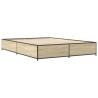 Cadre de lit sans matelas chêne sonoma 140x200 cm 