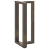 Pieds de table de bar en forme de T, 2 pièces, noir, 50 x 35 x (90-91) cm, acier 
