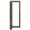Pieds de table de bar en forme de T, 2 pièces, noir, 50 x 35 x (90-91) cm, acier 