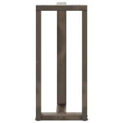 Pieds de table de bar en forme de T, 2 pièces, noir, 50 x 35 x (90-91) cm, acier 