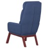 Chaise de relaxation Bleu Tissu 