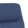 Chaise de relaxation Bleu Tissu 