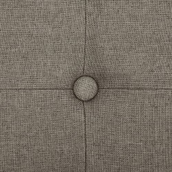 Banc de rangement pliable Taupe Faux lin 