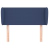 Tête de lit avec oreilles Bleu 93x23x78/88 cm Tissu 