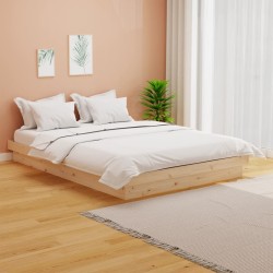 Cadre de lit Bois massif 120x200 cm 