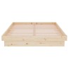 Cadre de lit Bois massif 120x200 cm 