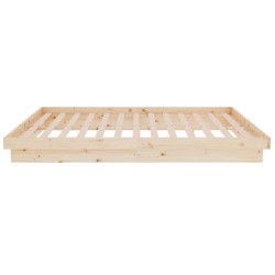 Cadre de lit Bois massif 120x200 cm 