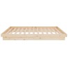 Cadre de lit Bois massif 120x200 cm 