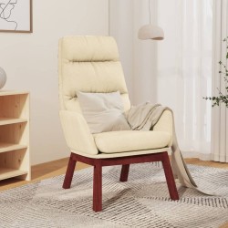 Chaise de relaxation Crème Tissu 