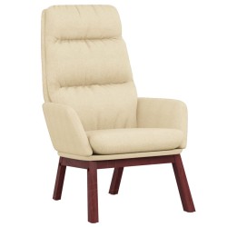 Chaise de relaxation Crème Tissu 